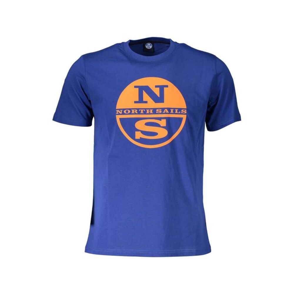 North Sails Blue Cotton Men Men's T-Shirt